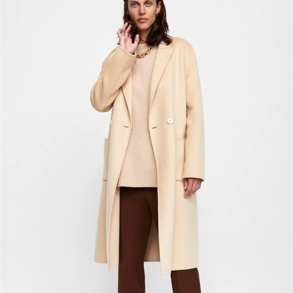 Zara Double breasted coat - BNWOT - S - Picture 3 of 14